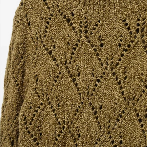 Olive Green Women's Sweater - Picture 5 of 8
